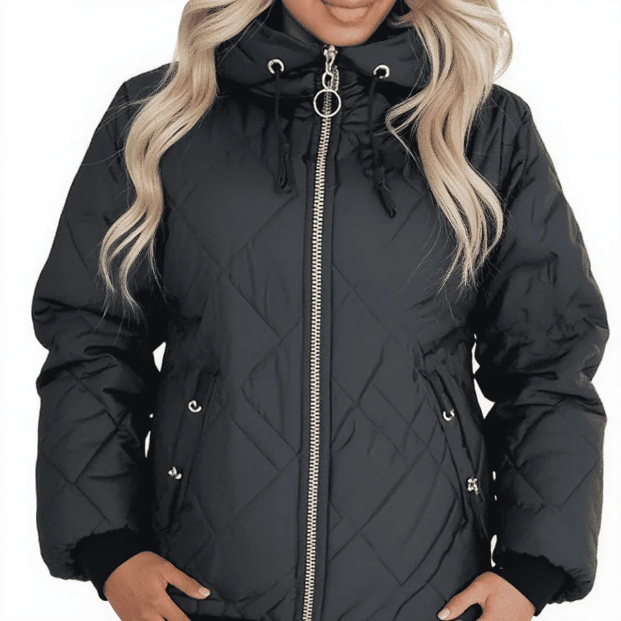 LuxAllure™ Thermal Jacket with Premium Quilting and High Collar / Warm Comfort with Sophisticated Design!