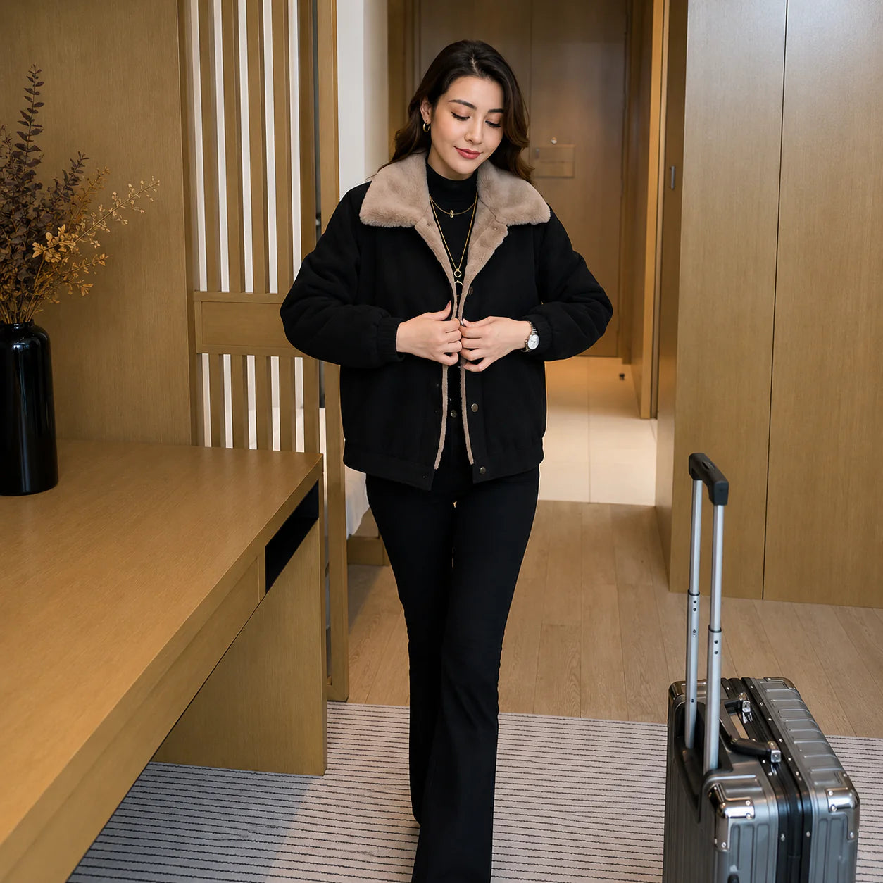 Celeste™ Jacket with Plush Lining and Sophisticated Design