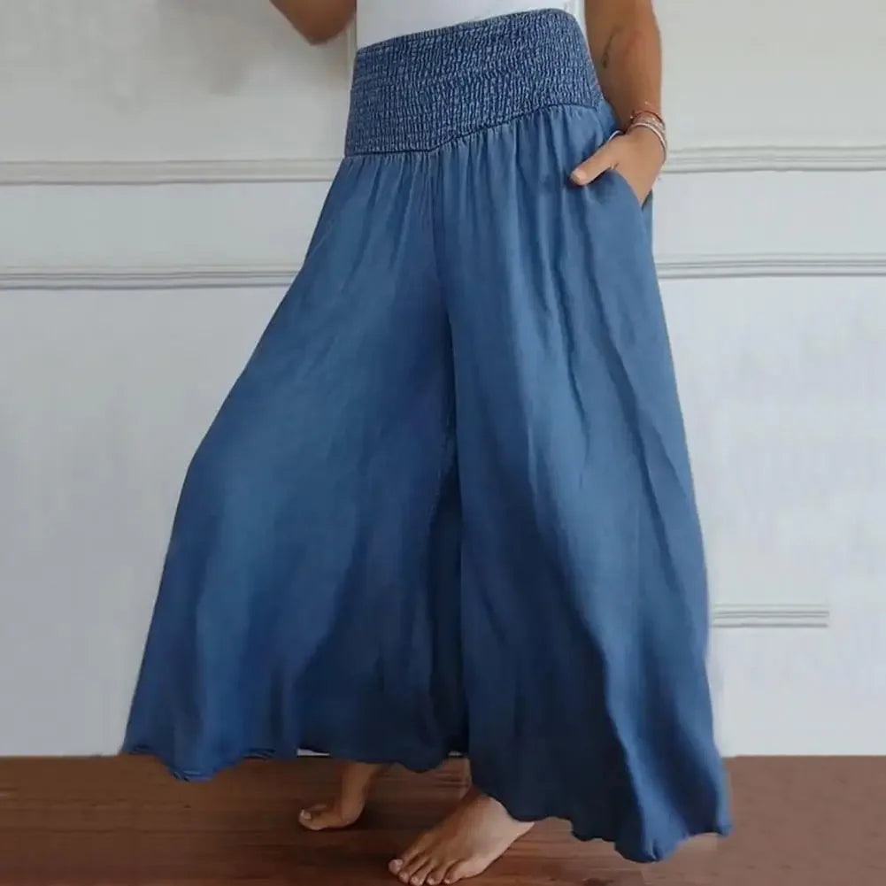 Vanilla™ Skirt-Pants in Cotton Linen with High Shaping Waist / Freedom and Comfort for Your Body, Style that Enhances Every Movement!