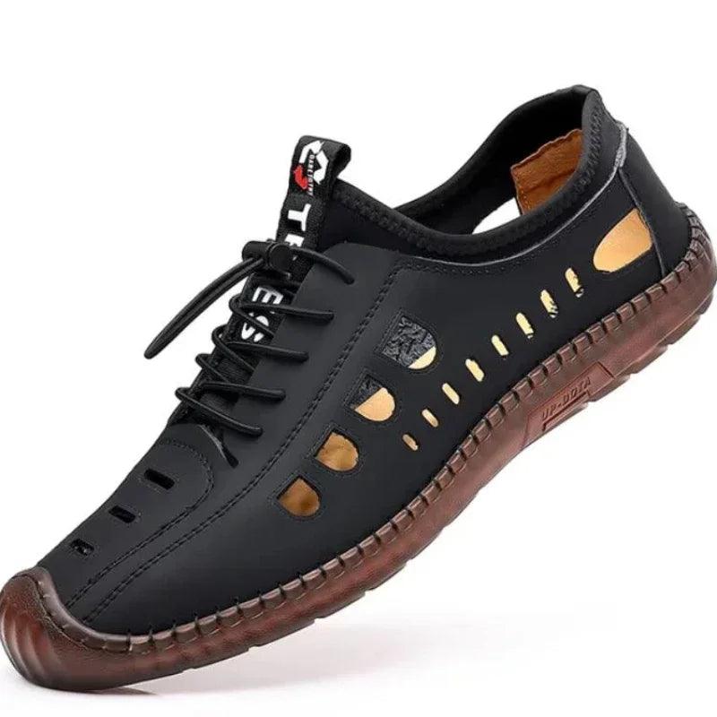 Adelar™ Leather Water Shoe with Handcrafted Stitching / Prevents Odor and Provides Supreme Comfort for Work and Leisure!