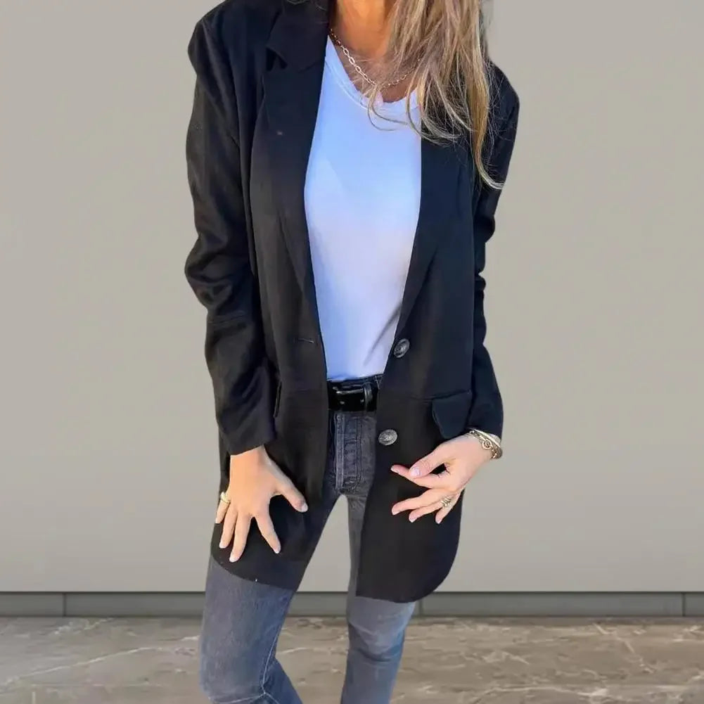 Loren Suede Coat™ with Longline Cut / Timeless Elegance for Every Season!