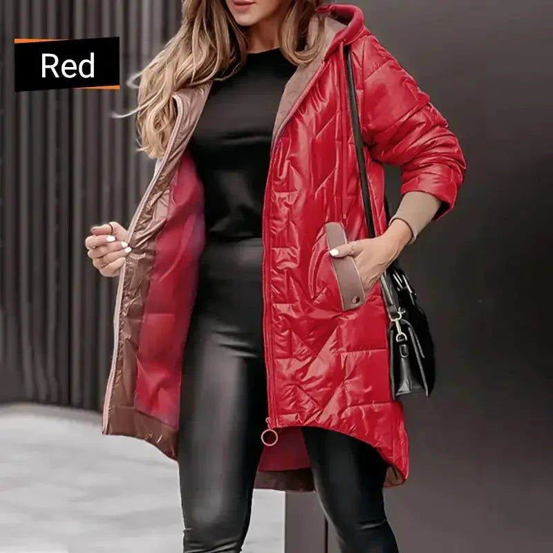 LaBelle™ Coat in Premium Thermal Matelassé with Hood / The Dream Coat for Women Who Can't Give Up Style!