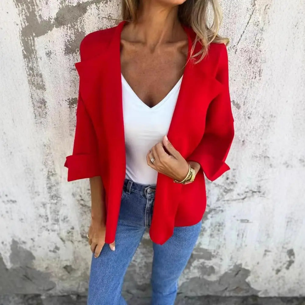 Belluno™ Blazer-Style Cardigan in Rustic Viscose / Timeless Sophistication with Handmade Comfort and Charm!