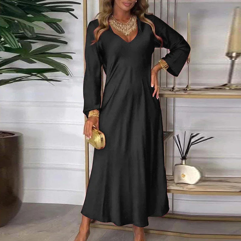 Mary Jane™ Dress with Satin Sheen and Noble Touch / For the Woman Who Illuminates with Her Presence!