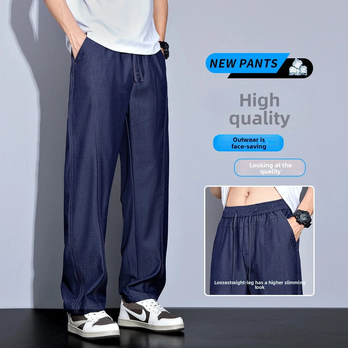 SubZero™ Men's Cotton Jeans with Cooling Technology / Maximum Comfort Even on the Hottest Days