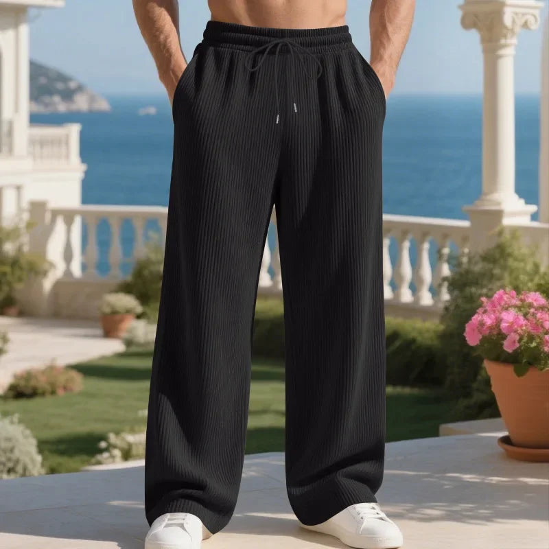 Henry™ Premium Textured Knit Pants with Adjustable Drawstring