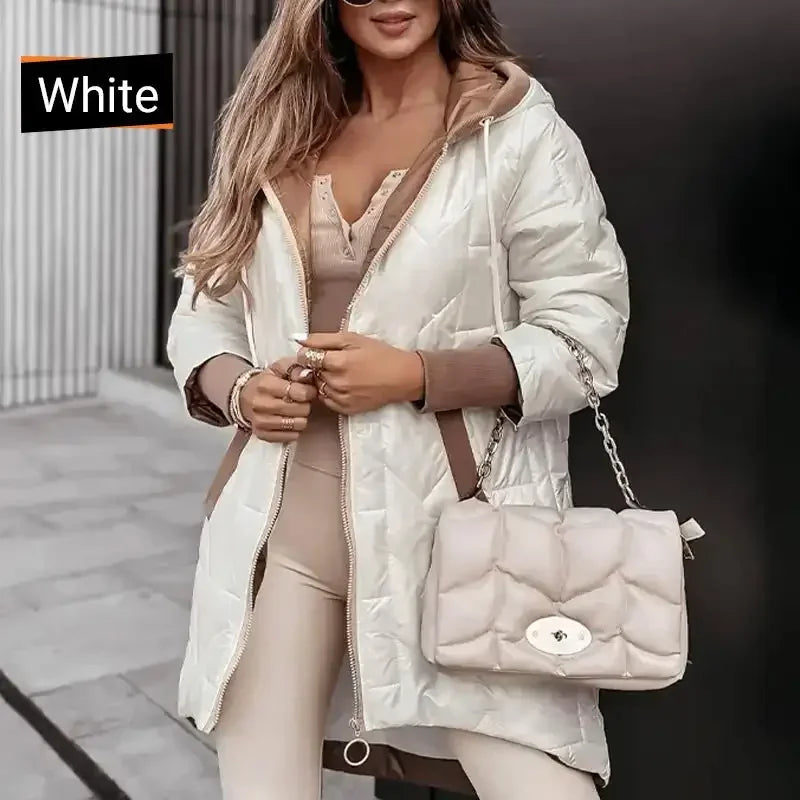 LaBelle™ Coat in Premium Thermal Matelassé with Hood / The Dream Coat for Women Who Can't Give Up Style!