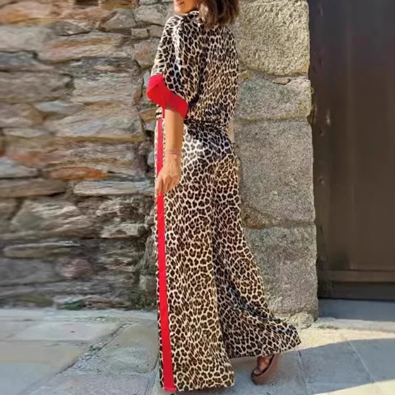 Nairobi™ Set with Animal Print and Contrasting Details / The Sophisticated Wildness that Enhances Your Inner Strength!