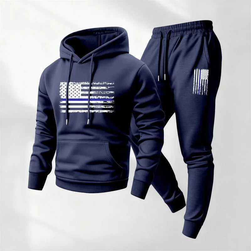 Norden™ Graphic Hoodie and Jogger Pants Set With Kangaroo Pocket