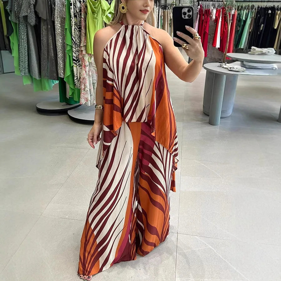 Zahara™ Set with Flowing Pattern and Vibrant Colors / The Expression of Your Freedom in Motion!