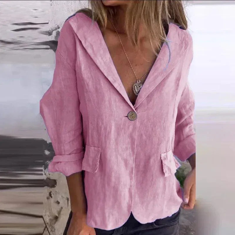 Luar™ Casual Blazer in Cotton Linen / Feel the Lightness and Style that Accompany You on Any Occasion!