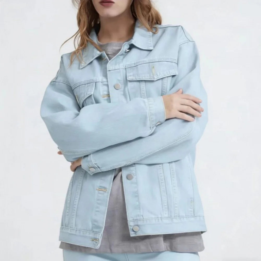 Carlina™ Oversized Denim Jacket with Statement Seams