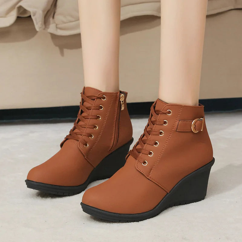Vittara™ Wedge Ankle Boots with Side Zipper