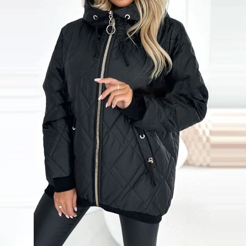 LuxAllure™ Thermal Jacket with Premium Quilting and High Collar / Warm Comfort with Sophisticated Design!