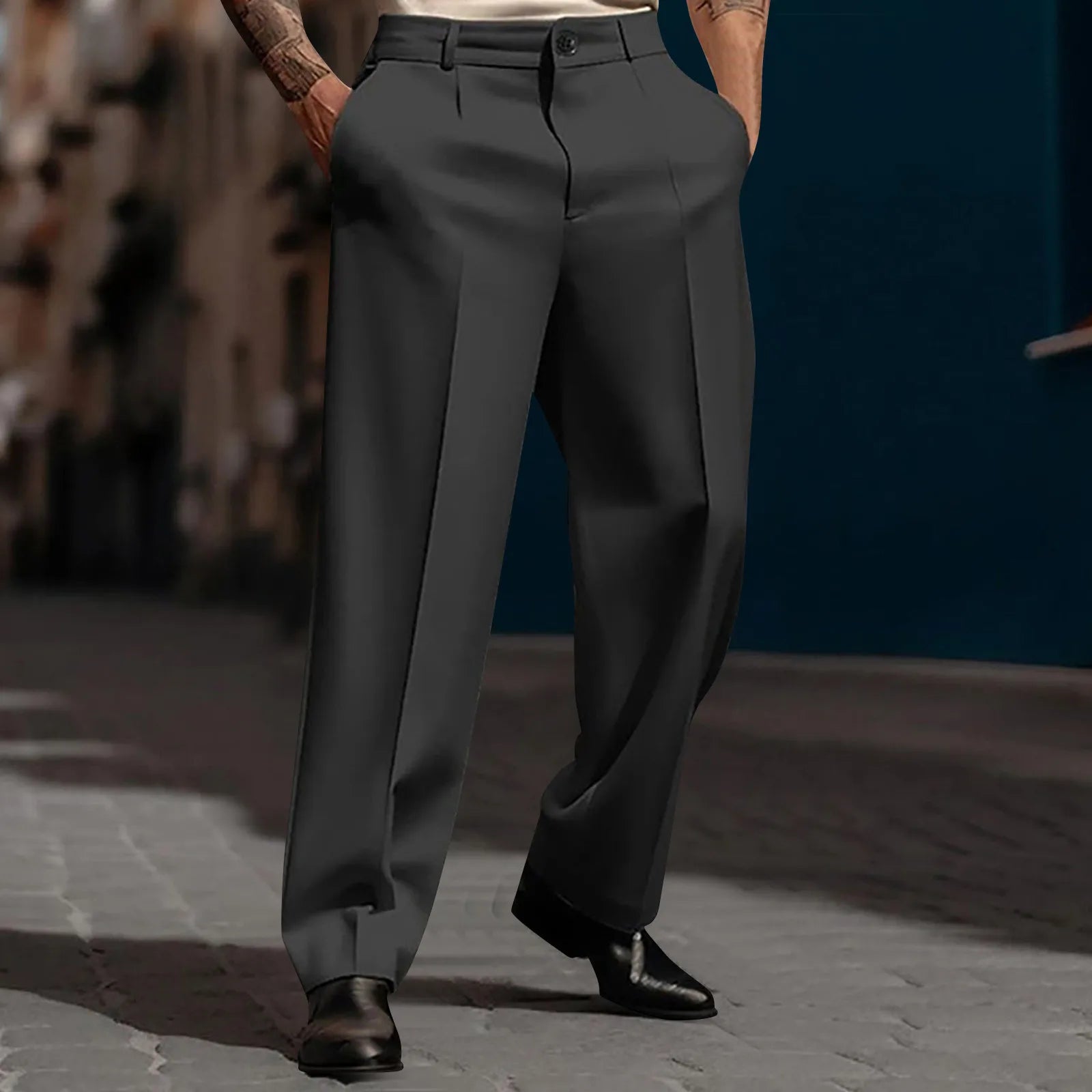 Pants Marcel™ in Premium Tailoring with Front Pleats and Relaxed Fit
