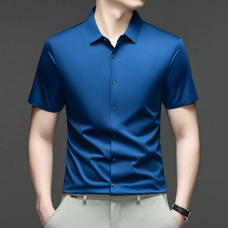 Montero™ Dress Shirt with Stretch Fabric and Cool, Silky Feel