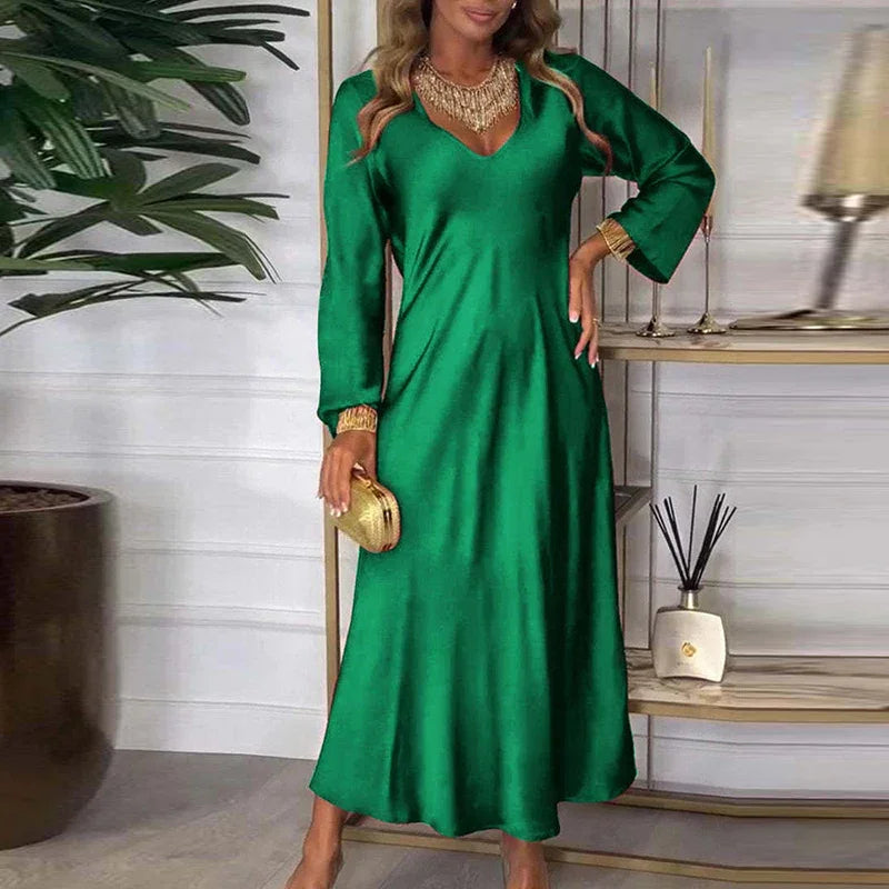 Mary Jane™ Dress with Satin Sheen and Noble Touch / For the Woman Who Illuminates with Her Presence!