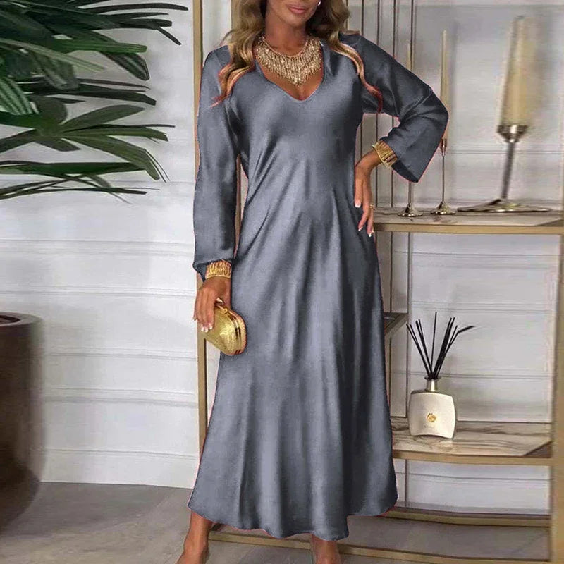Mary Jane™ Dress with Satin Sheen and Noble Touch / For the Woman Who Illuminates with Her Presence!