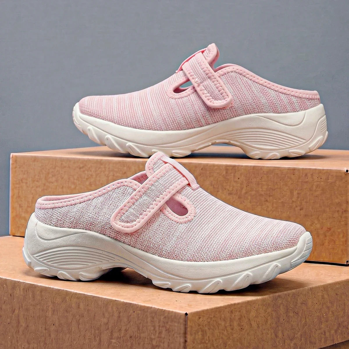 Virela™ Casual Mule Sneakers with Breathable Mesh Upper and Anatomical Sport Sole