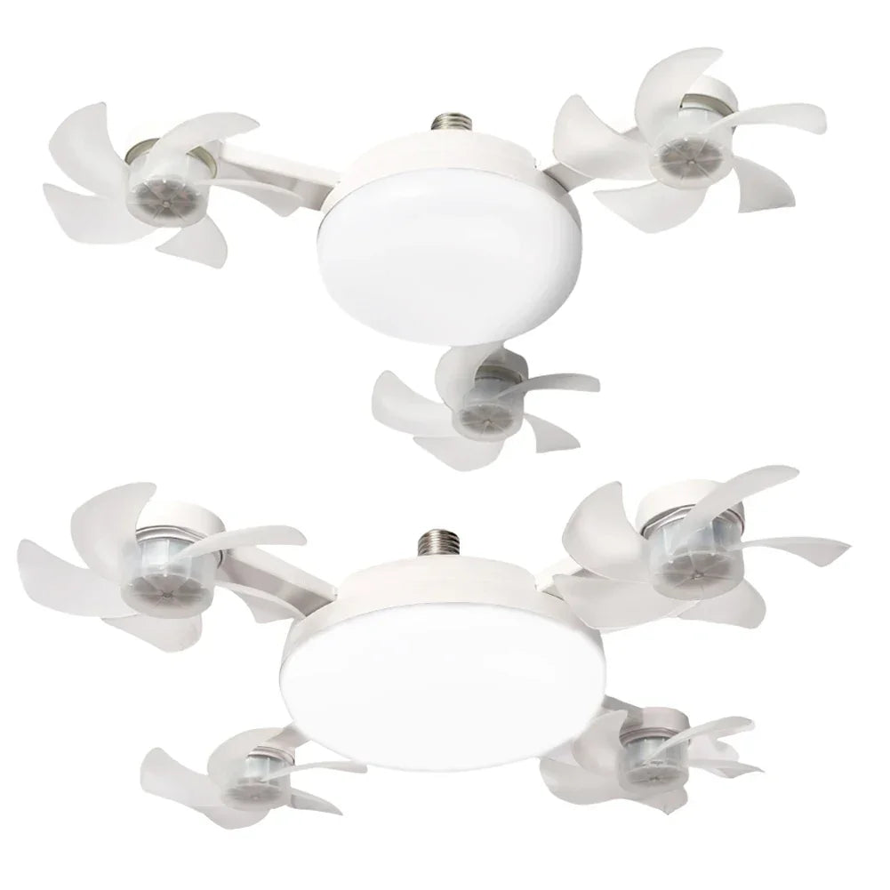 Modern Foyer™ Ceiling Fan with 4 Blades, LED Lamp and Remote Control / Efficient Ventilation and Elegant Lighting for Any Room!