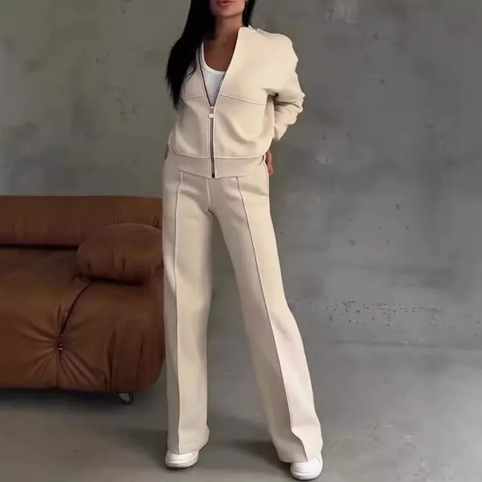 Naomi™ Premium Sweatshirt Set with Zip-Up Jacket