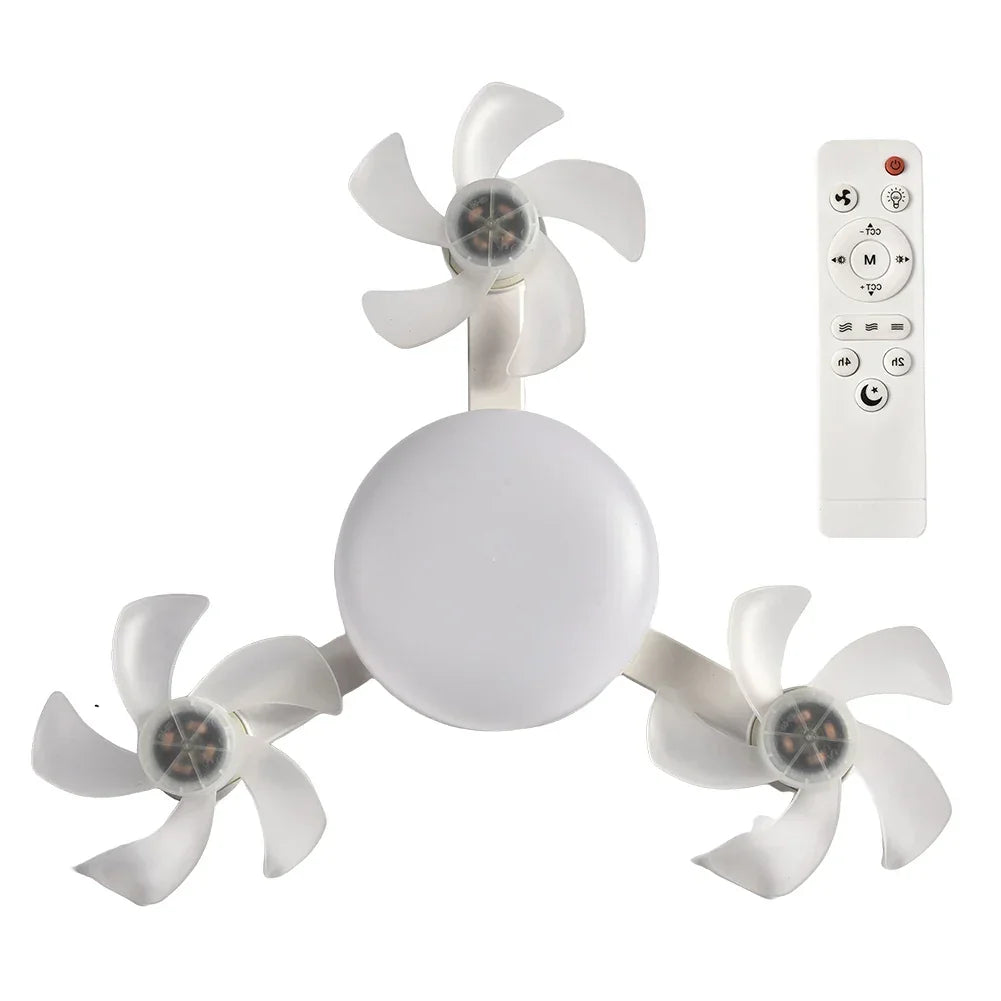 Modern Foyer™ Ceiling Fan with 4 Blades, LED Lamp and Remote Control / Efficient Ventilation and Elegant Lighting for Any Room!