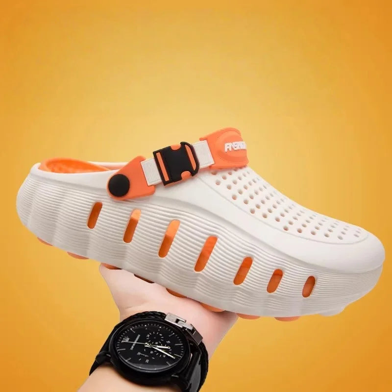 Orven™ Men’s Clog With a Perforated Upper, Adjustable Strap and Platform Sole