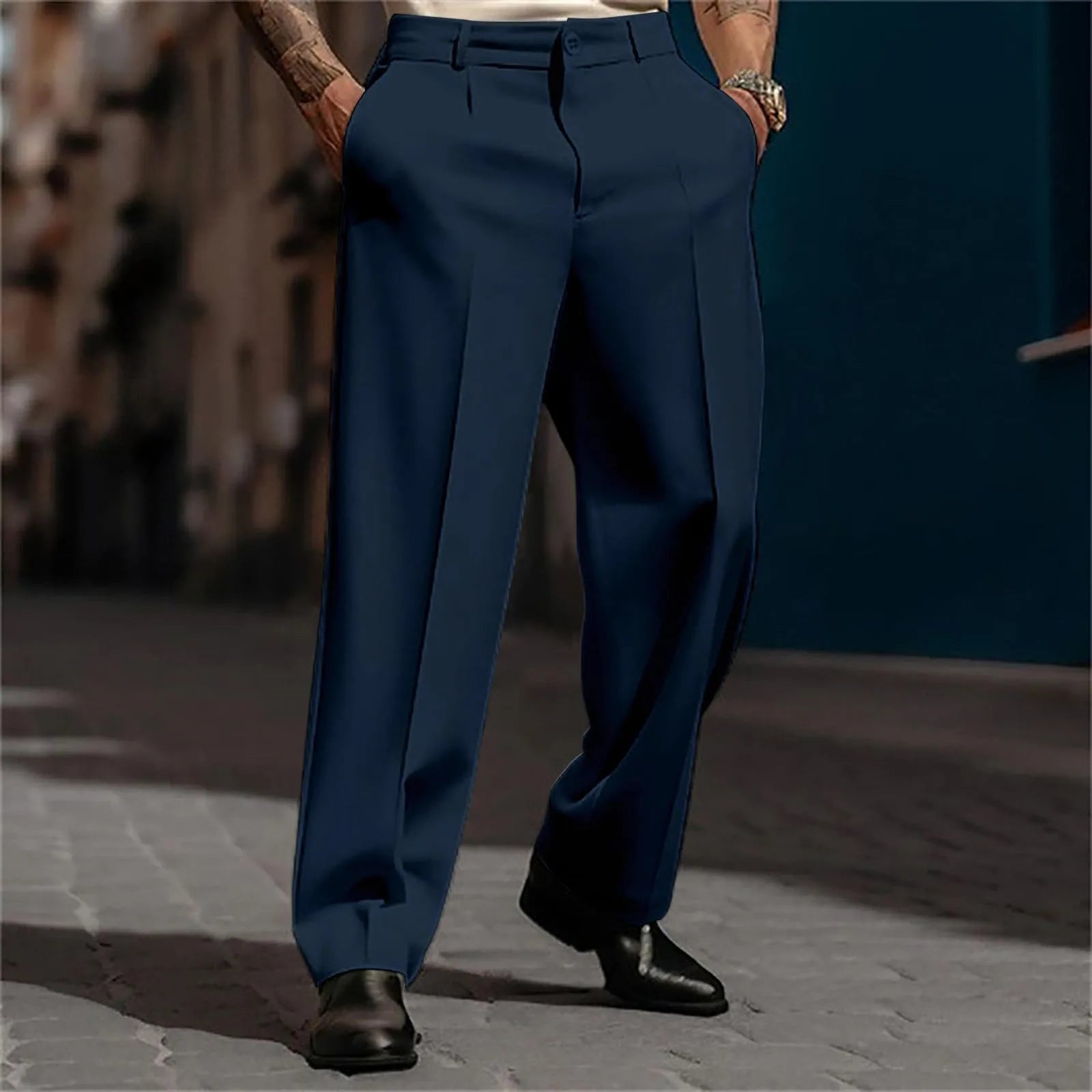 Pants Marcel™ in Premium Tailoring with Front Pleats and Relaxed Fit