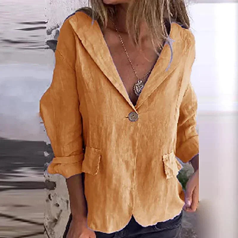 Luar™ Casual Blazer in Cotton Linen / Feel the Lightness and Style that Accompany You on Any Occasion!