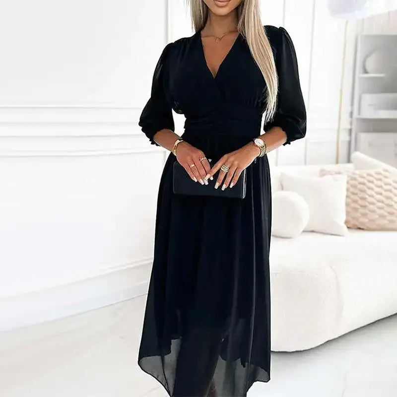 Irene™ Dress in Premium Chiffon with Shaping Structured Waist / Delicacy, Comfort and Elegance in the Same Dress!