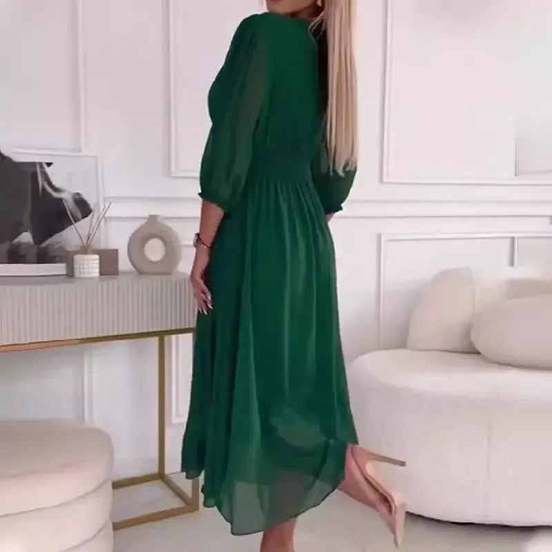 Irene™ Dress in Premium Chiffon with Shaping Structured Waist / Delicacy, Comfort and Elegance in the Same Dress!