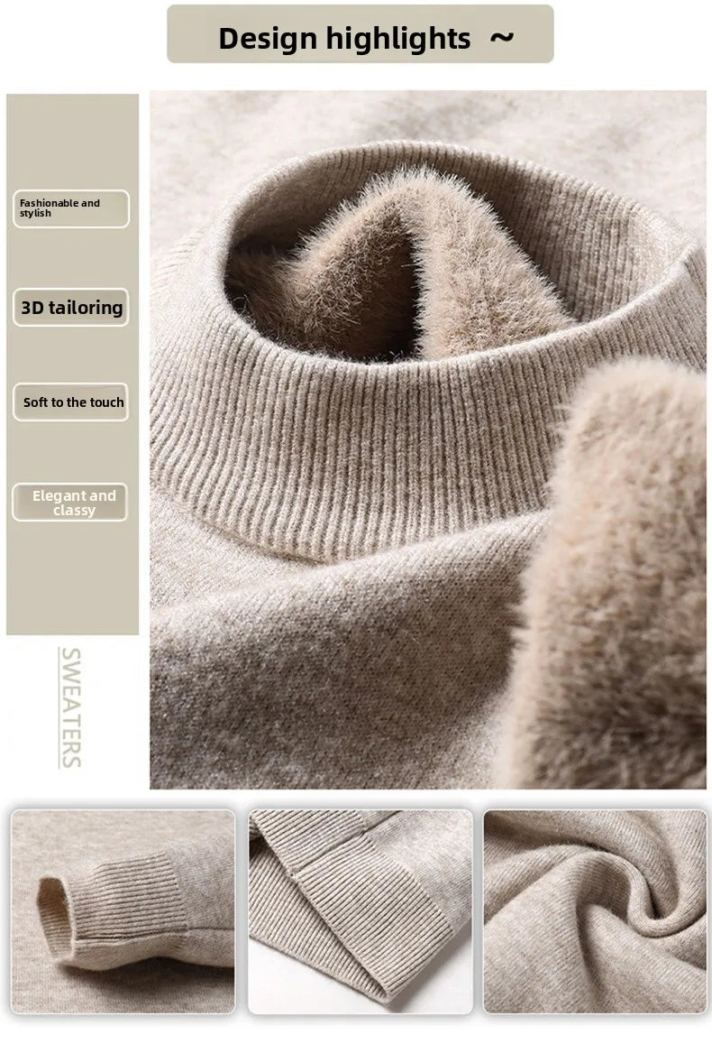 Everest™ Sweater with Premium Fleece Lining and High Neck / Sophisticated Warmth with Maximum Comfort Even on the Coldest Days!