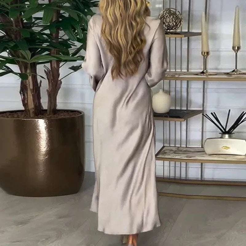 Mary Jane™ Dress with Satin Sheen and Noble Touch / For the Woman Who Illuminates with Her Presence!