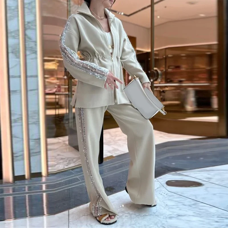 Heavenly™ Premium Knit Set with Sequin Embellishments / The Perfect Balance of Glamour and Sophistication!