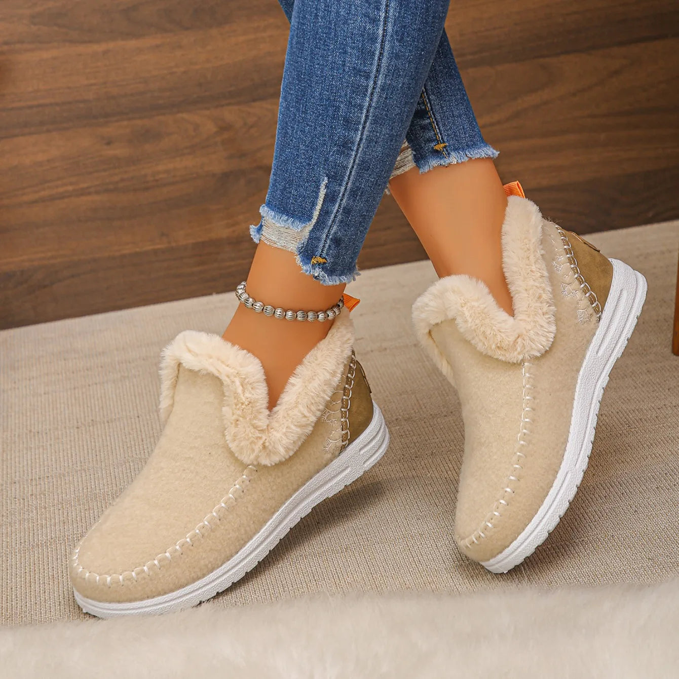 WinterEase™ Sneakers with Handcrafted Finish and Soft Plush Interior / Premium Comfort with Modern Design!