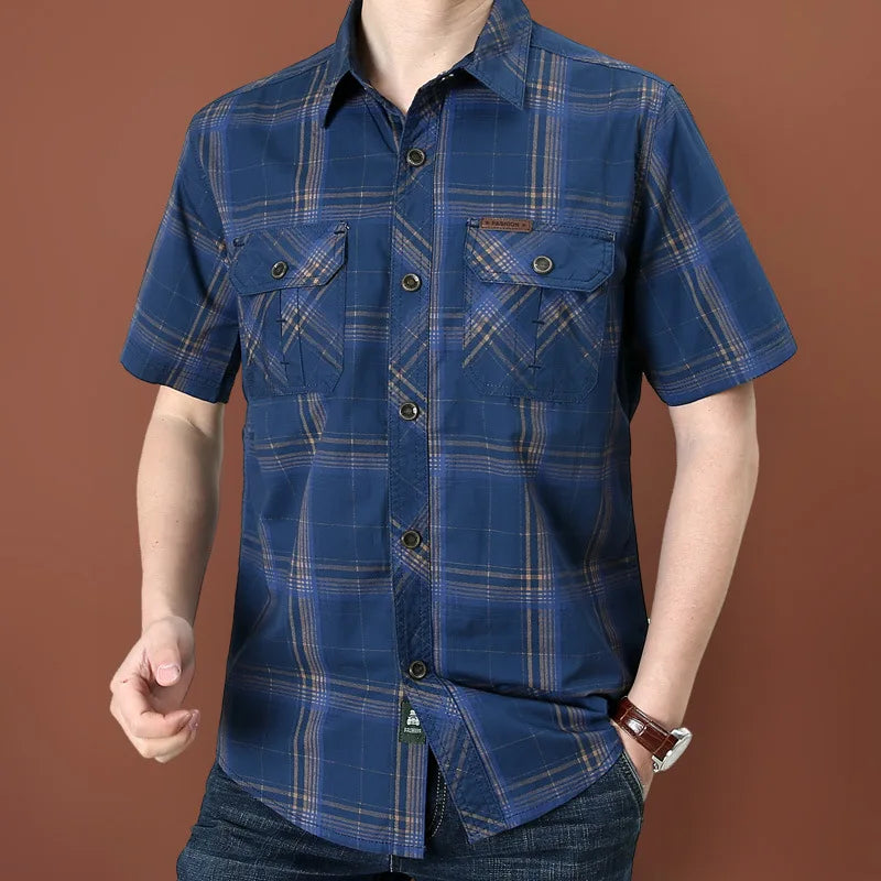 Trailmont™ Plaid Shirt With Front Utility Pockets and Rugged Style