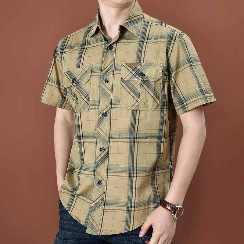 Trailmont™ Plaid Shirt With Front Utility Pockets and Rugged Style
