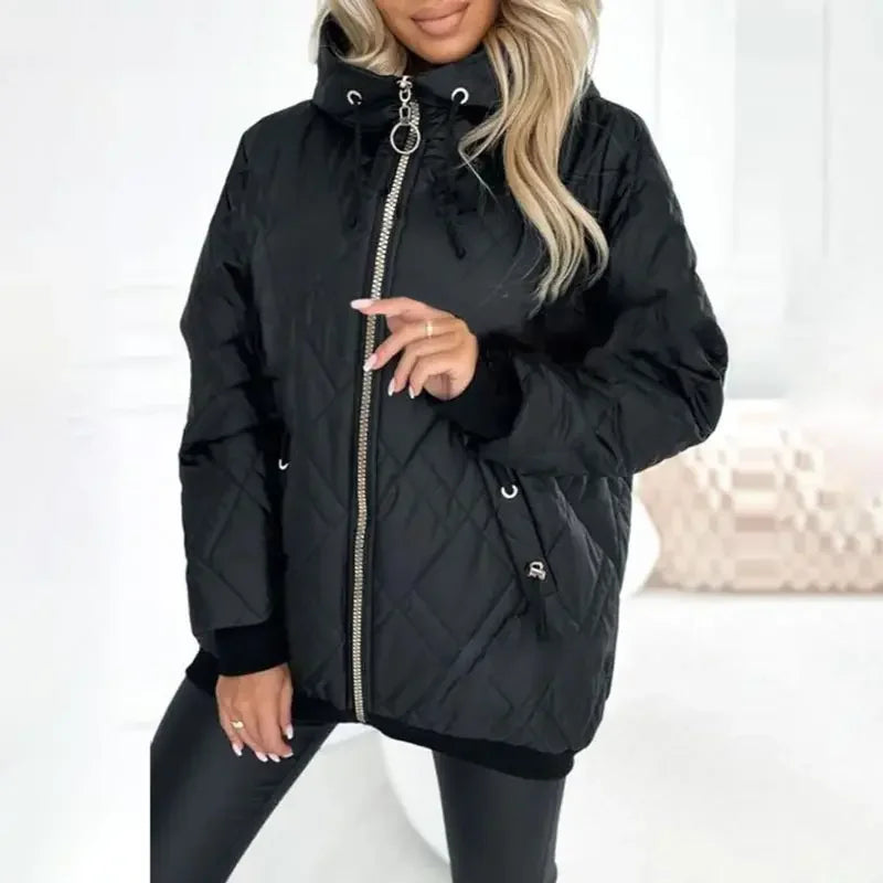 LuxAllure™ Thermal Jacket with Premium Quilting and High Collar / Warm Comfort with Sophisticated Design!