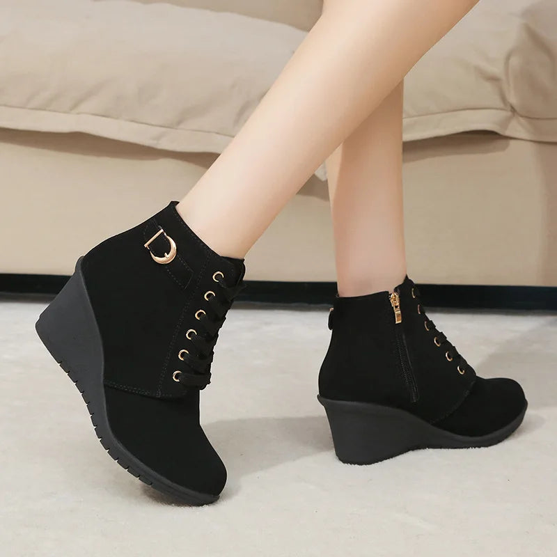 Vittara™ Wedge Ankle Boots with Side Zipper