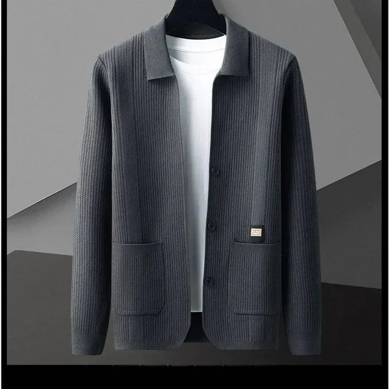 Nolan™ Cardigan in Textured Knit with Premium Finish / Casual Sophistication for Cooler Days!