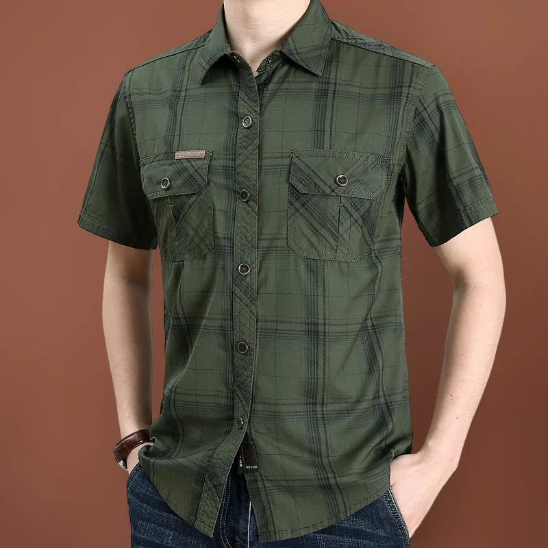 Trailmont™ Plaid Shirt With Front Utility Pockets and Rugged Style