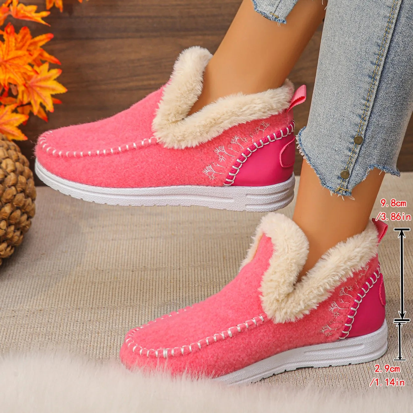 WinterEase™ Sneakers with Handcrafted Finish and Soft Plush Interior / Premium Comfort with Modern Design!