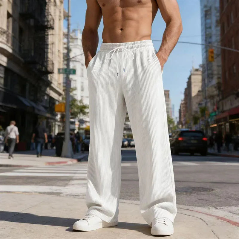 Henry™ Premium Textured Knit Pants with Adjustable Drawstring