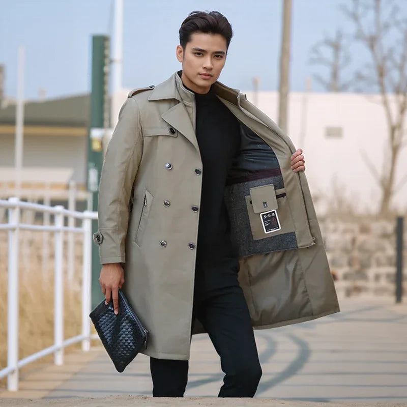 Empire Gentleman™ Coat in Premium Cashmere Blend with Inner Lining / For Men Who Exude Power in Every Step!