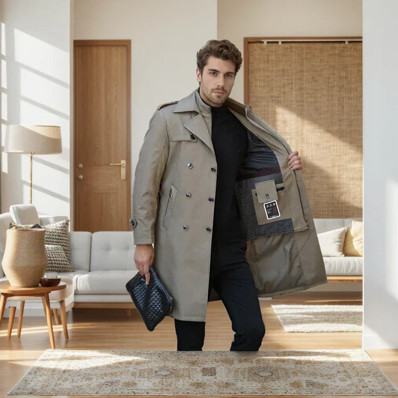 Empire Gentleman™ Coat in Premium Cashmere Blend with Inner Lining / For Men Who Exude Power in Every Step!