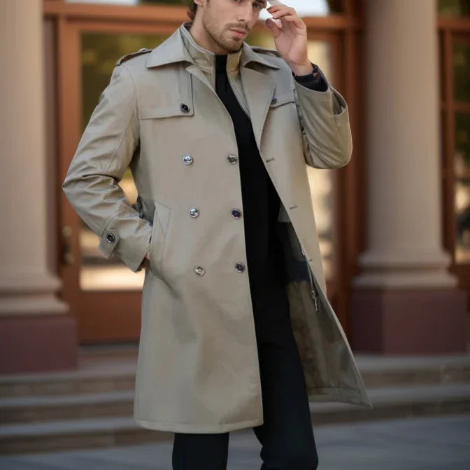 Empire Gentleman™ Coat in Premium Cashmere Blend with Inner Lining / For Men Who Exude Power in Every Step!