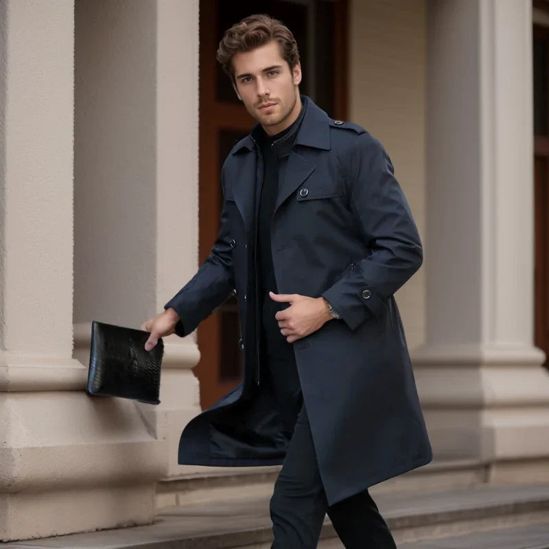 Empire Gentleman™ Coat in Premium Cashmere Blend with Inner Lining / For Men Who Exude Power in Every Step!
