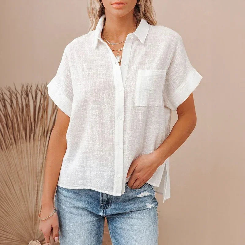 Reveille™ Shirt in Cotton Linen / The Essential Summer Piece for the Decided and Sophisticated Woman!