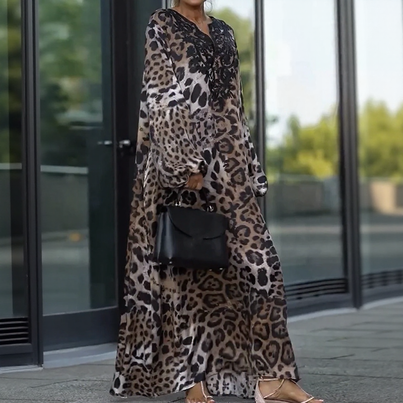 Wild Élégance™ Dress with Animal Print and Long Fitting / Wild Freedom Dressed in Sophistication!