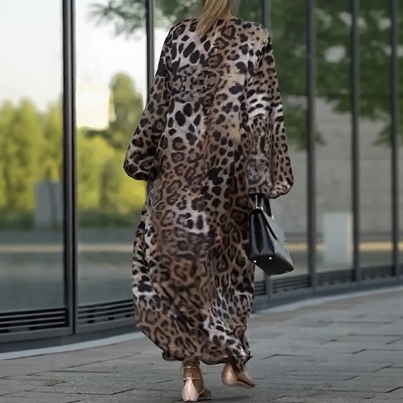 Wild Élégance™ Dress with Animal Print and Long Fitting / Wild Freedom Dressed in Sophistication!